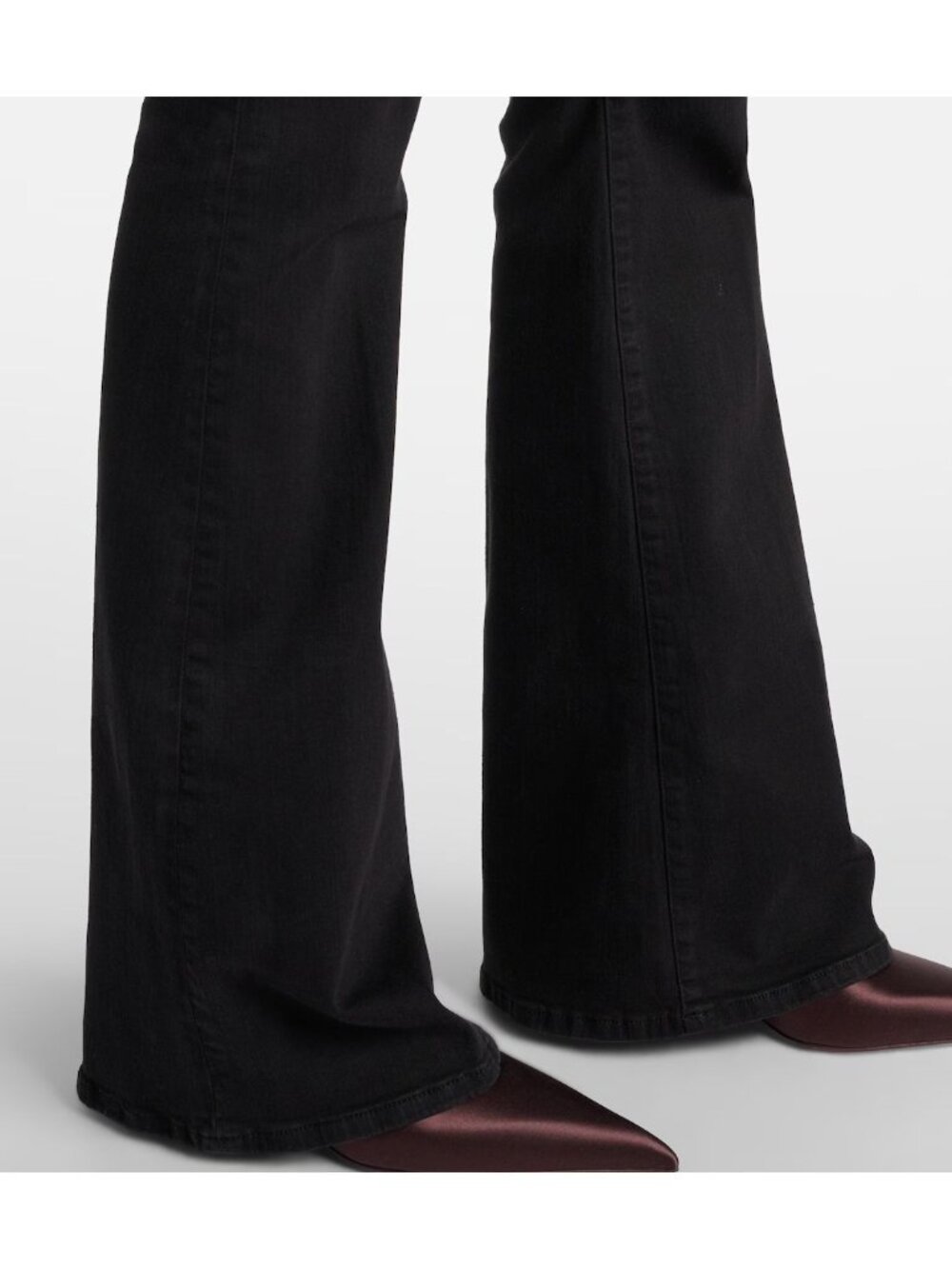 FRAME Le High Flare Jeans Black Wash Denim Women's Size 24 Bootcut New with Tag - Picture 5 of 6